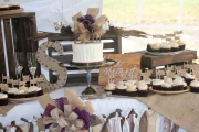 I-do-wedding-cake-and-cupcakes-rustic-brown-dessert-table