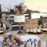 Dessert table rustic wedding cake wedding cupcakes