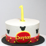 Mickey first birthday cake